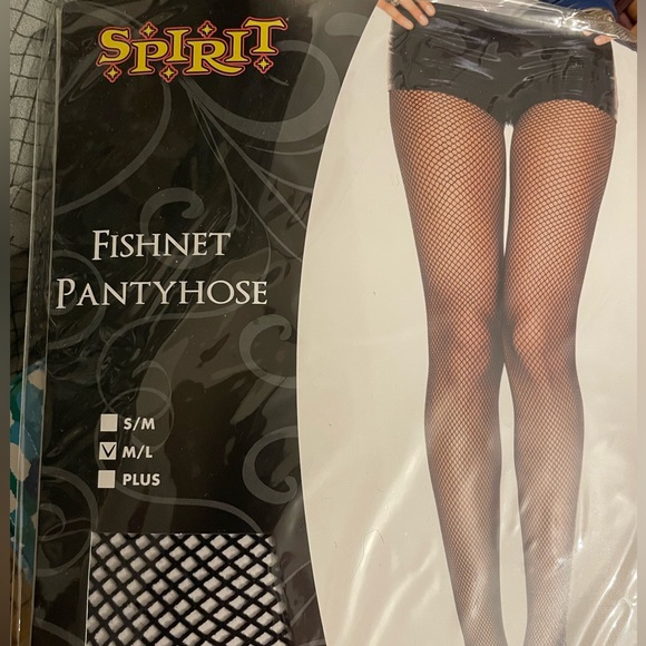 Black Fishnet pantyhose Sz medium/large BNIB - Picture 2 of 4